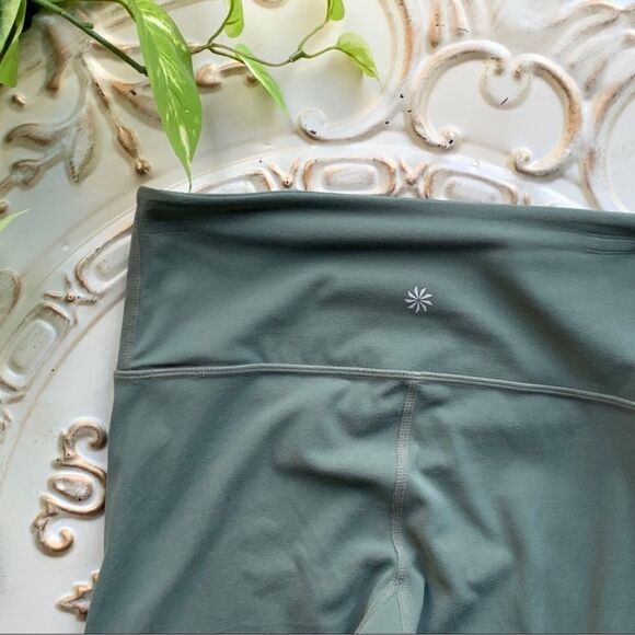 Athleta 7/8 Elation Tight Leggings Sage Green S - Picture 3 of 7